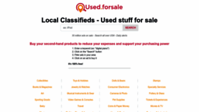 What Used.forsale website looked like in 2023 (1 year ago)