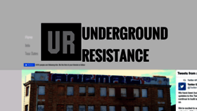 What Undergroundresistance.com website looked like in 2023 (1 year ago)