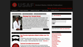 What Usafaikidonews.com website looked like in 2023 (1 year ago)
