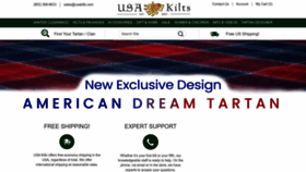 What Usakilts.com website looked like in 2023 (1 year ago)