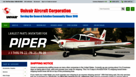 What Univair.com website looked like in 2023 (1 year ago)