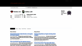 What Ultimateknicks.com website looked like in 2023 (1 year ago)