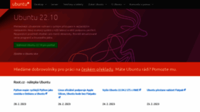 What Ubuntu.cz website looked like in 2023 (2 years ago)