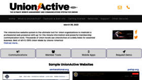 What Unionactive.com website looked like in 2023 (1 year ago)