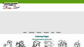 What Unicorncoloringpages.co website looked like in 2023 (1 year ago)