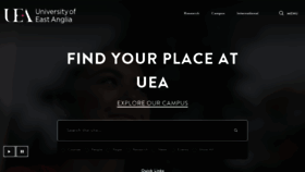 What Uea.ac.uk website looked like in 2023 (1 year ago)