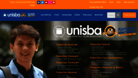 What Unisba.ac.id website looked like in 2023 (1 year ago)