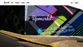 What Upmarkit.com website looked like in 2023 (1 year ago)