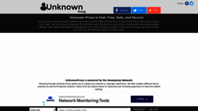 What Unknownproxy.com website looked like in 2023 (1 year ago)