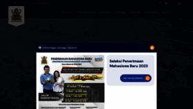 What Unmas.ac.id website looked like in 2023 (1 year ago)