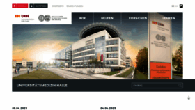 What Uk-halle.de website looked like in 2023 (1 year ago)