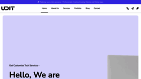 What Uditsoftech.com website looked like in 2023 (1 year ago)