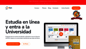What Unitips.mx website looked like in 2023 (1 year ago)