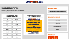 What Uoronline.com website looked like in 2023 (1 year ago)
