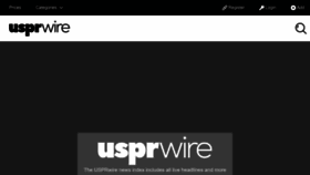 What Usprwire.com website looked like in 2023 (1 year ago)