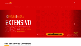 What Universitario.com.br website looked like in 2023 (1 year ago)