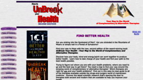 What Unbreakyourhealth.com website looked like in 2023 (This year)