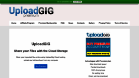 What Uploadgigpremium.com website looked like in 2023 (This year)