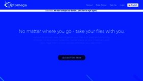 What Uptomega.net website looked like in 2023 (2 years ago)