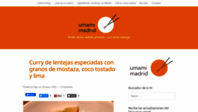 What Umami-madrid.com website looked like in 2023 (This year)