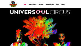 What Universoulcircus.com website looked like in 2023 (This year)