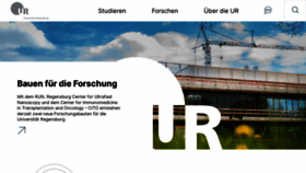 What Uni-regensburg.de website looked like in 2023 (This year)