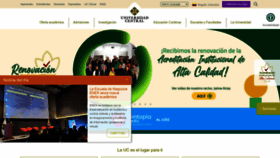 What Ucentral.edu.co website looked like in 2023 (This year)