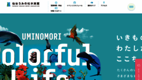 What Uminomori.jp website looked like in 2023 (This year)