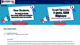 What Uzem.altinbas.edu.tr website looked like in 2023 (This year)