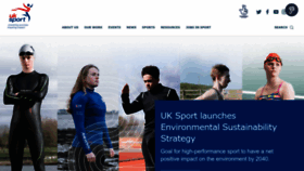 What Uksport.gov.uk website looked like in 2023 (This year)