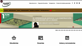 What Unadmexico.mx website looked like in 2023 (This year)