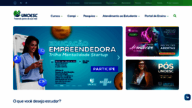 What Unoesc.edu.br website looked like in 2023 (This year)