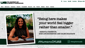 What Uab.edu website looked like in 2023 (This year)