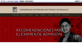 What Uaeh.edu.mx website looked like in 2023 (This year)