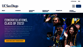 What Ucsd.edu website looked like in 2023 (This year)