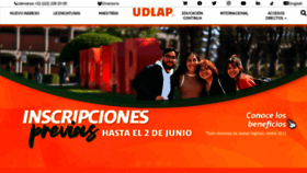 What Udlap.mx website looked like in 2023 (This year)