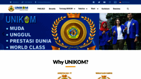 What Unikom.ac.id website looked like in 2023 (This year)