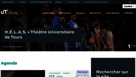 What Univ-tours.fr website looked like in 2023 (This year)