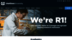 What Usu.edu website looked like in 2023 (This year)