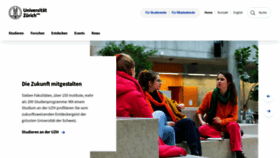 What Uzh.ch website looked like in 2023 (2 years ago)