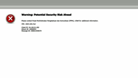 What Utem.edu.my website looked like in 2023 (This year)