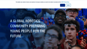 What Usfirst.org website looked like in 2023 (2 years ago)