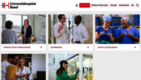 What Unispital-basel.ch website looked like in 2023 (This year)