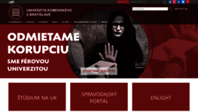 What Uniba.sk website looked like in 2023 (This year)