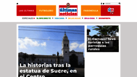 What Ultimasnoticias.ec website looked like in 2023 (This year)