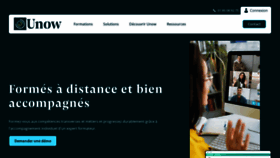 What Unow.fr website looked like in 2023 (2 years ago)