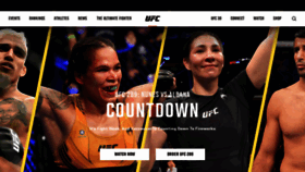 What Ufc.ca website looked like in 2023 (This year)