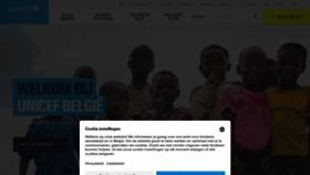 What Unicef.be website looked like in 2023 (This year)
