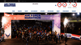 What Usafmarathon.com website looked like in 2023 (This year)