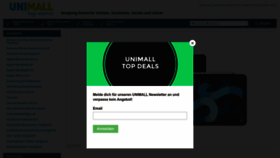 What Unimall.de website looked like in 2023 (This year)